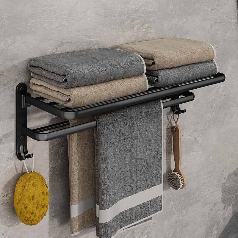 Talon Towel Rack - Collapsible Steel, Matte Black Towel Storage 1