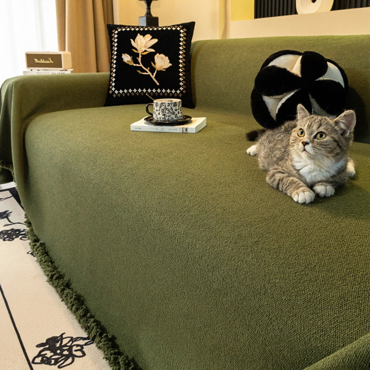 Talon Waterproof Sofa Cover - Plush, Scratch-Resistant Protection for Pets 3