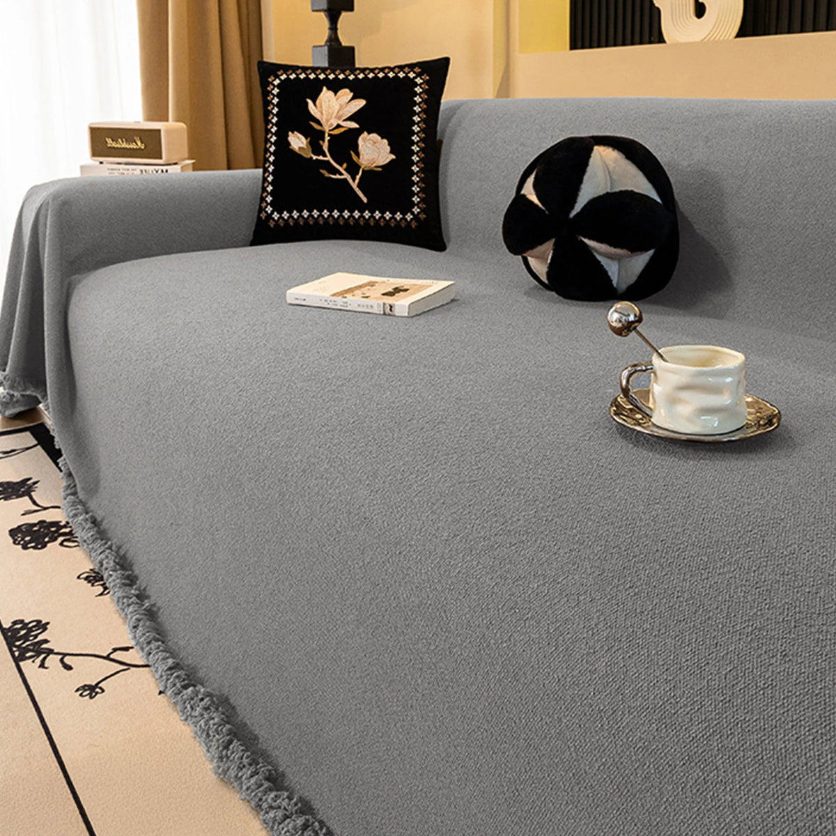 Talon Waterproof Sofa Cover - Plush, Scratch-Resistant Protection for Pets 4