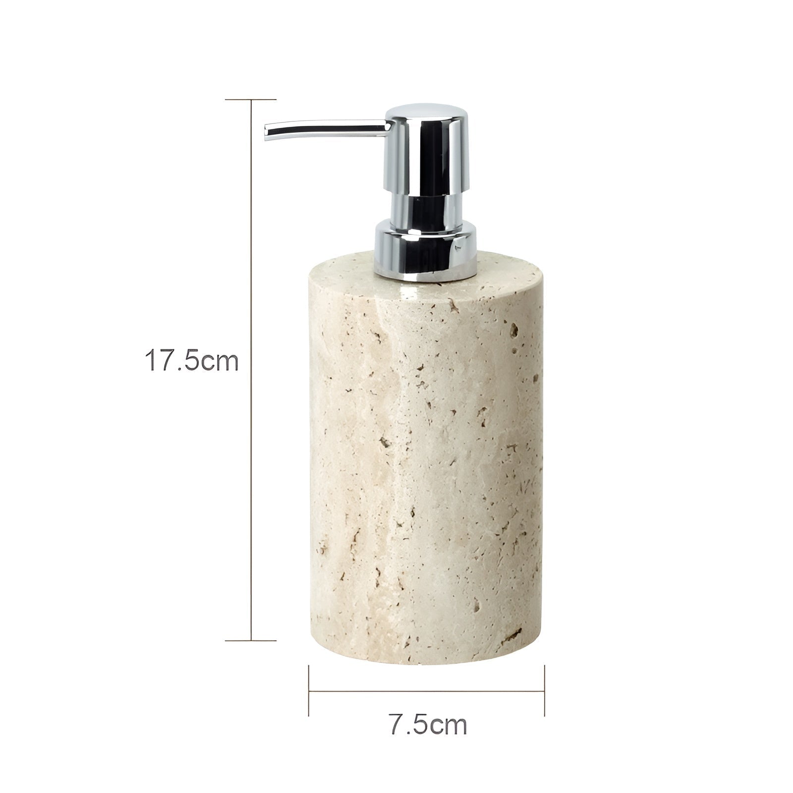 Travis Bathroom Accessories Set - Natural Stone, Elegant Design 13