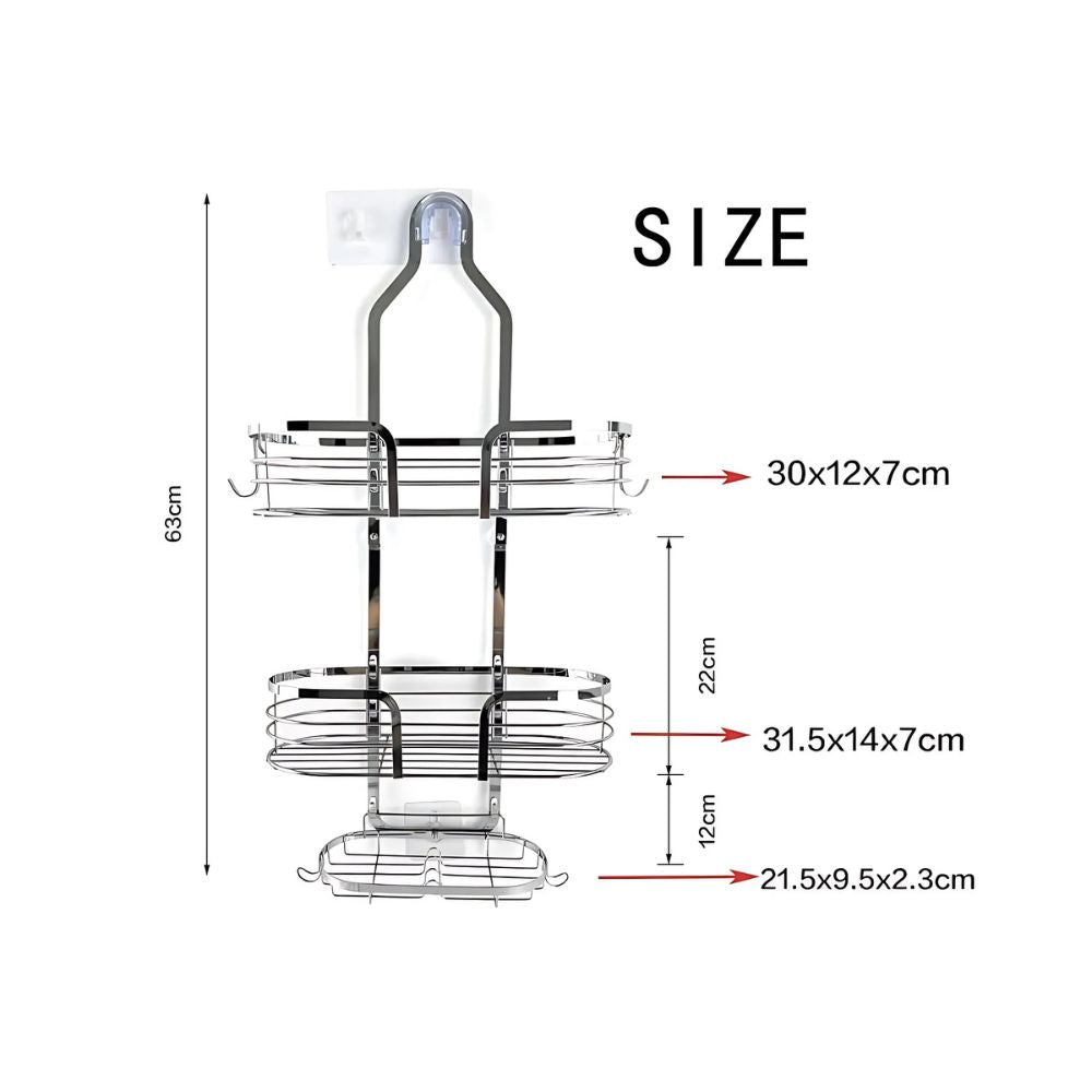 Trellis Shower Caddy - Durable Iron, No-Tool Installation 7