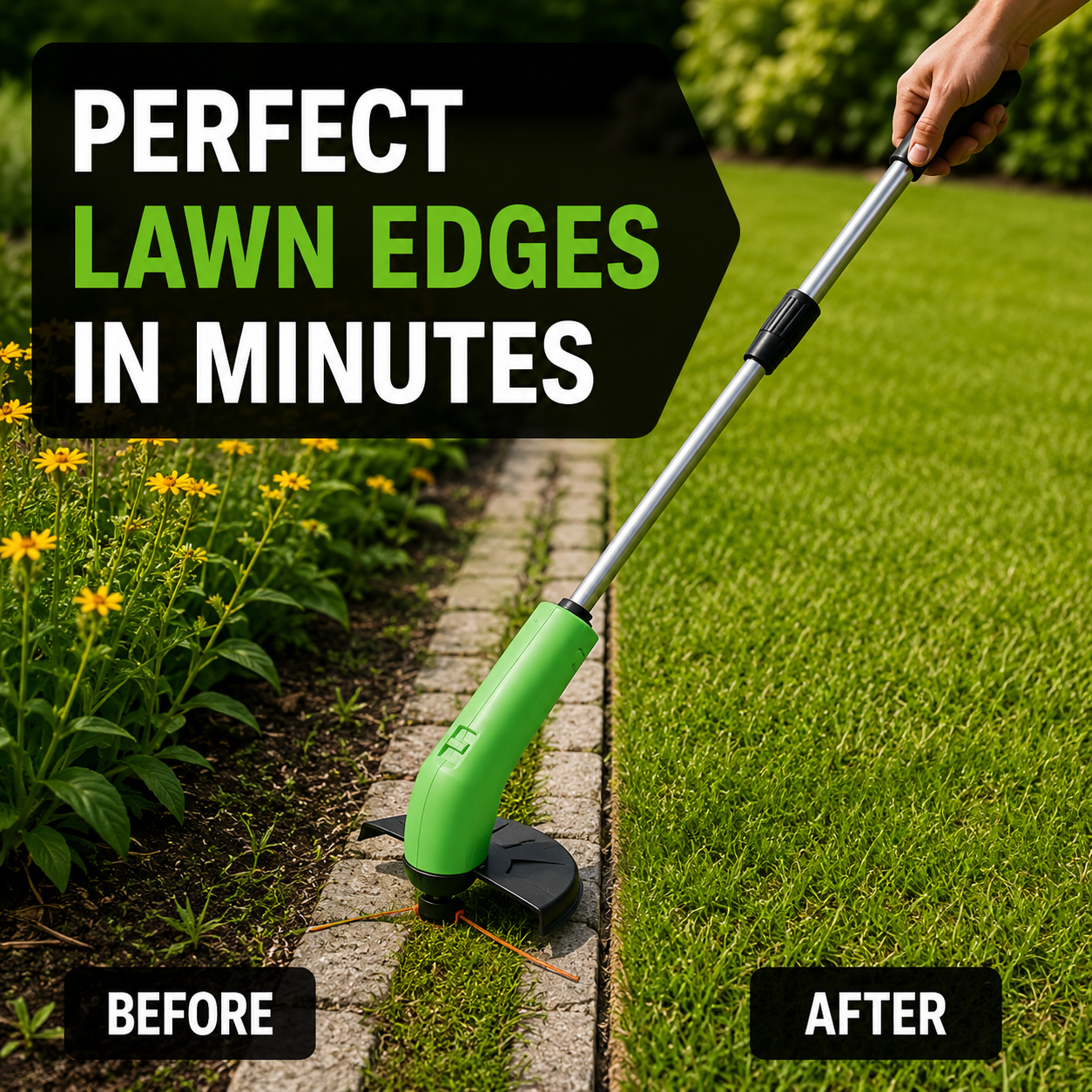 Tremor Lawn Trimmer - Cordless, Lightweight Design 2