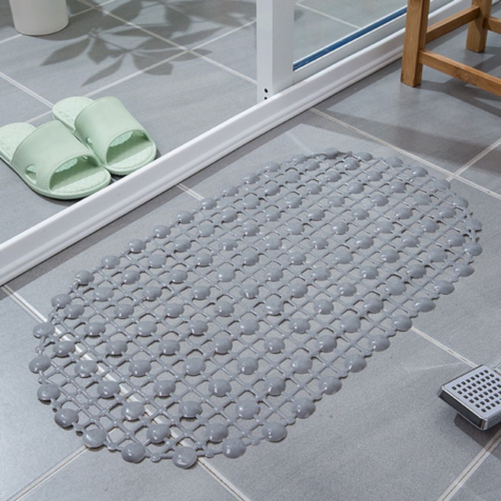 Velo Shower Mat - Non-Slip PVC with Suction Cups, Quick Drain Design 14