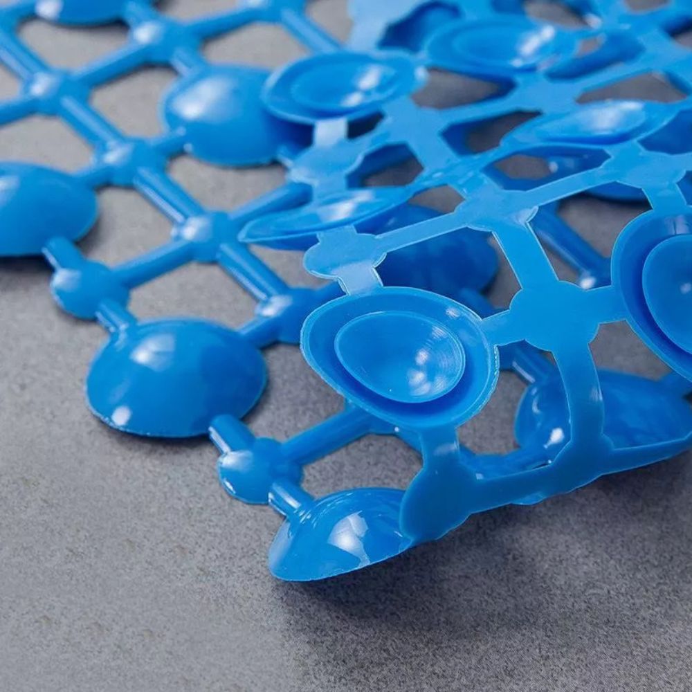 Velo Shower Mat - Non-Slip PVC with Suction Cups, Quick Drain Design 7
