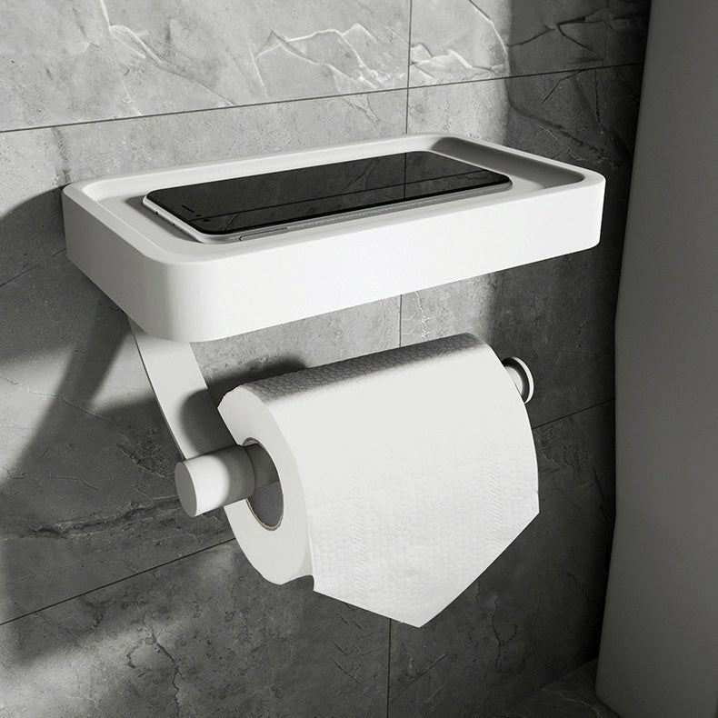 Virelle Toilet Paper Holder Stand - Stainless Steel with Storage Shelf 3