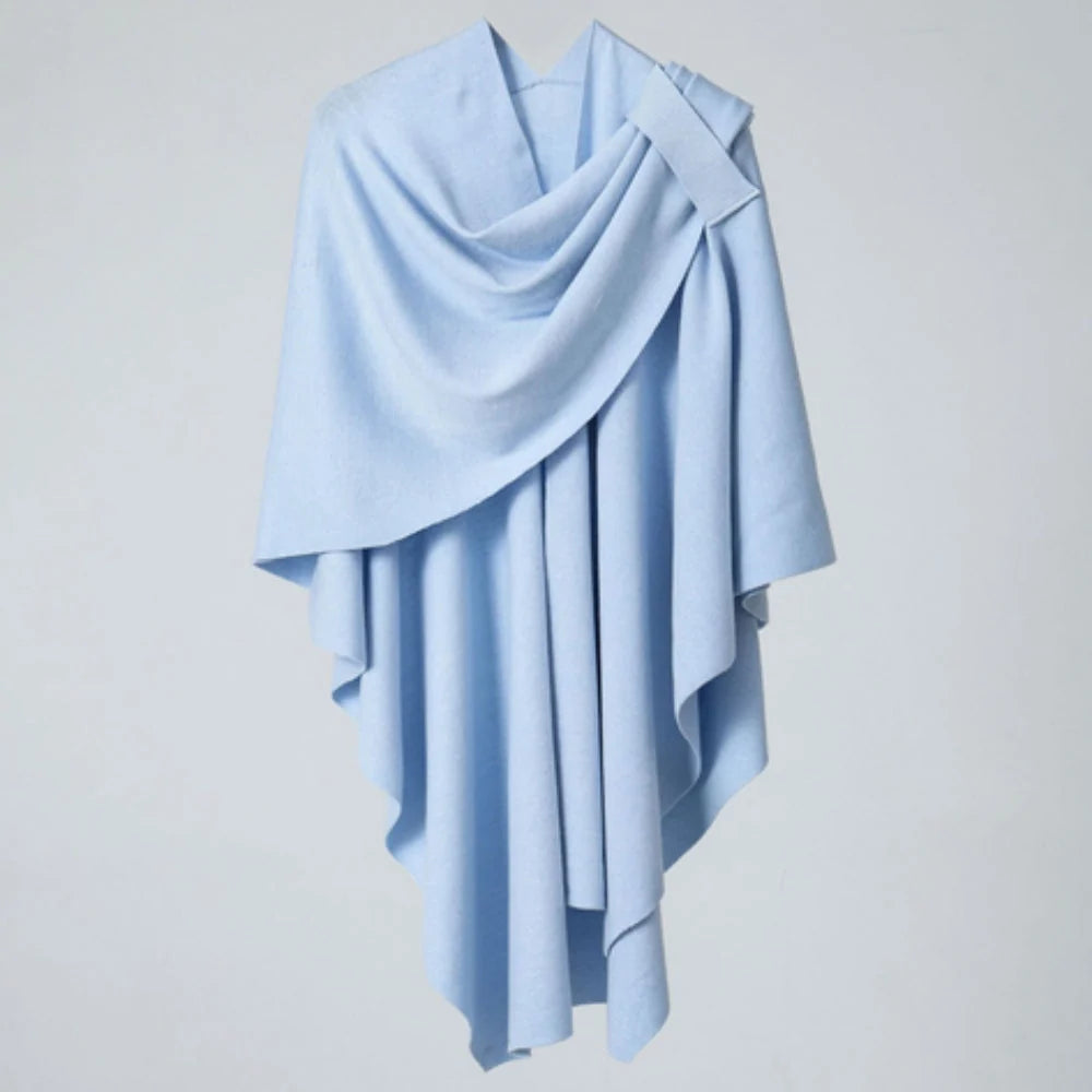 Virelli Shawl Coat - Lightweight Microfiber Blend, Fluid Drape 2
