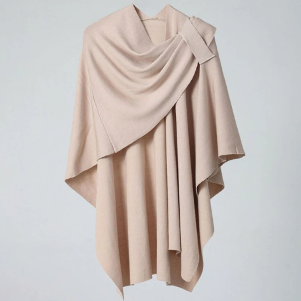 Virelli Shawl Coat - Lightweight Microfiber Blend, Fluid Drape 3