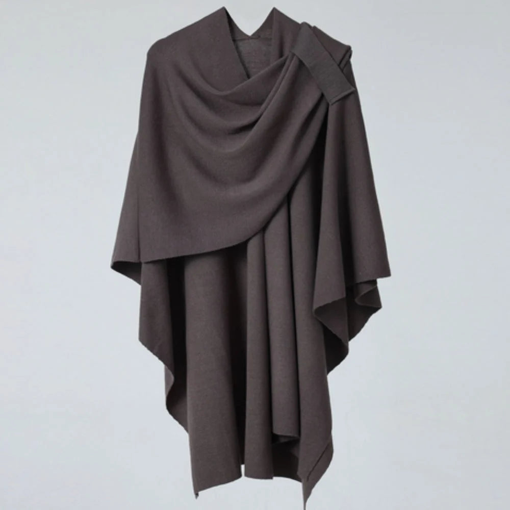 Virelli Shawl Coat - Lightweight Microfiber Blend, Fluid Drape 5
