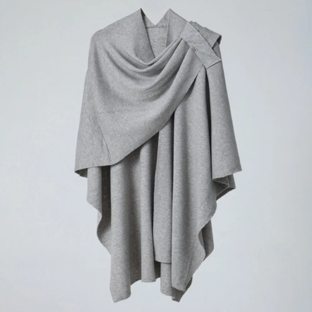 Virelli Shawl Coat - Lightweight Microfiber Blend, Fluid Drape 7