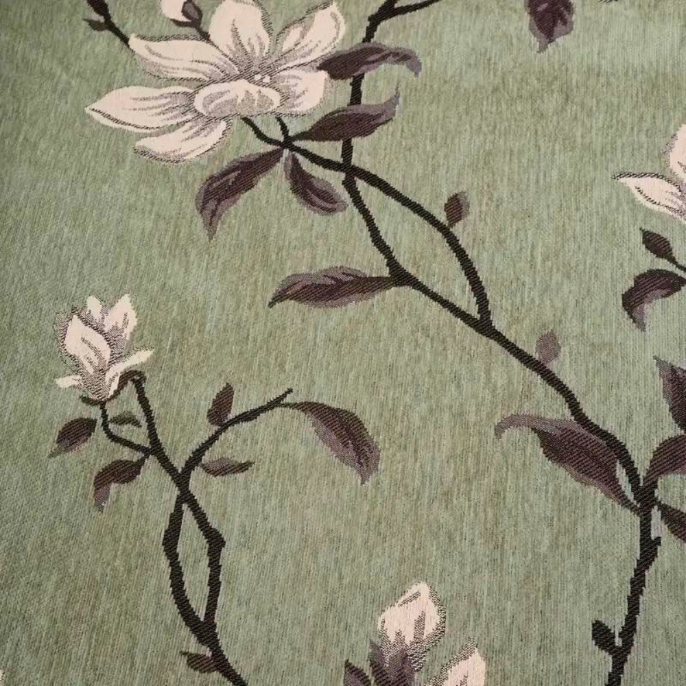 Viva Floral Sofa Cover - Durable Chenille, Elegant Vintage Design 6