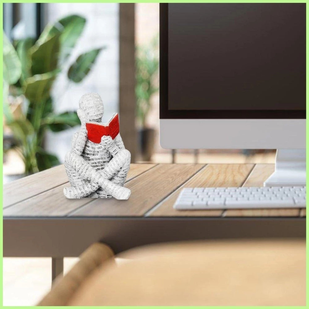 Wanda Reading Figurine - Durable Resin, Artistic Design 3