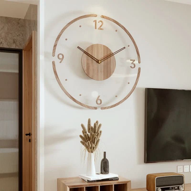 Nordeva – Silent Wooden Wall Clock - Scandinavian