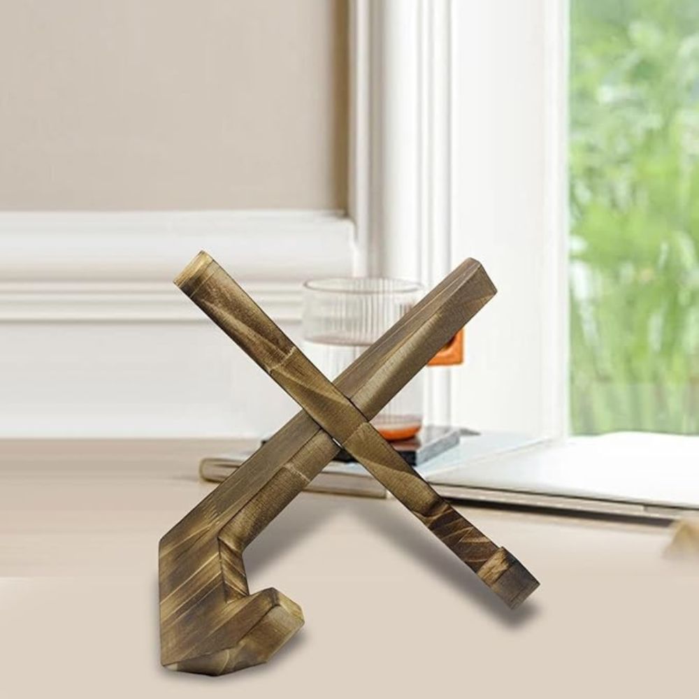 Waverly Book Stand - Premium Pine Wood, X-Frame Design 1