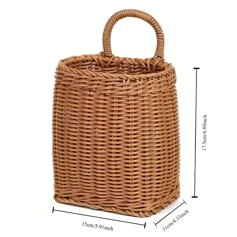Wren Wicker Storage Basket - Vintage-Inspired, Lightweight Design 5