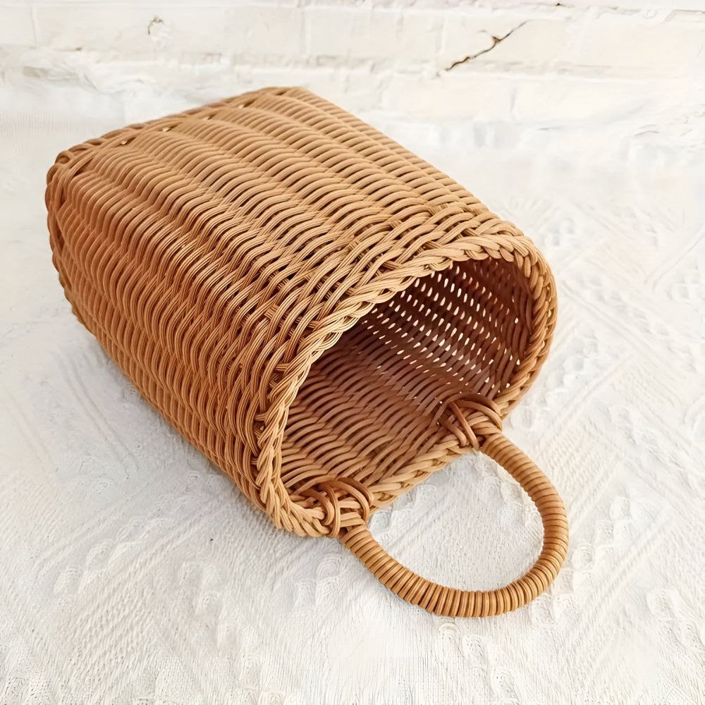 Wren Wicker Storage Basket - Vintage-Inspired, Lightweight Design 7