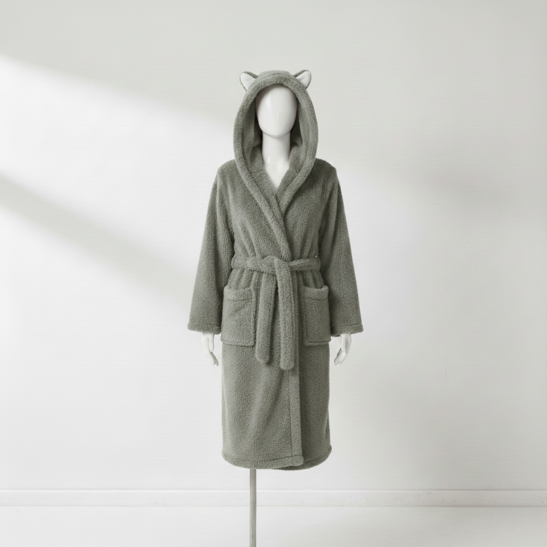 Wynora Women's Robe - Plush Polyester Fleece, Hooded Long Cozy Fit 11