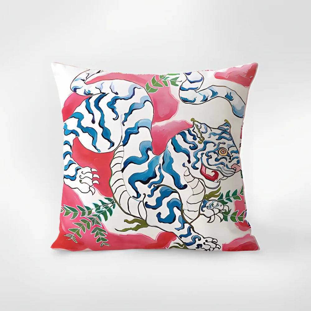 Zara Cushion Cover - Microfiber Blend, Bold Zebra Design 3