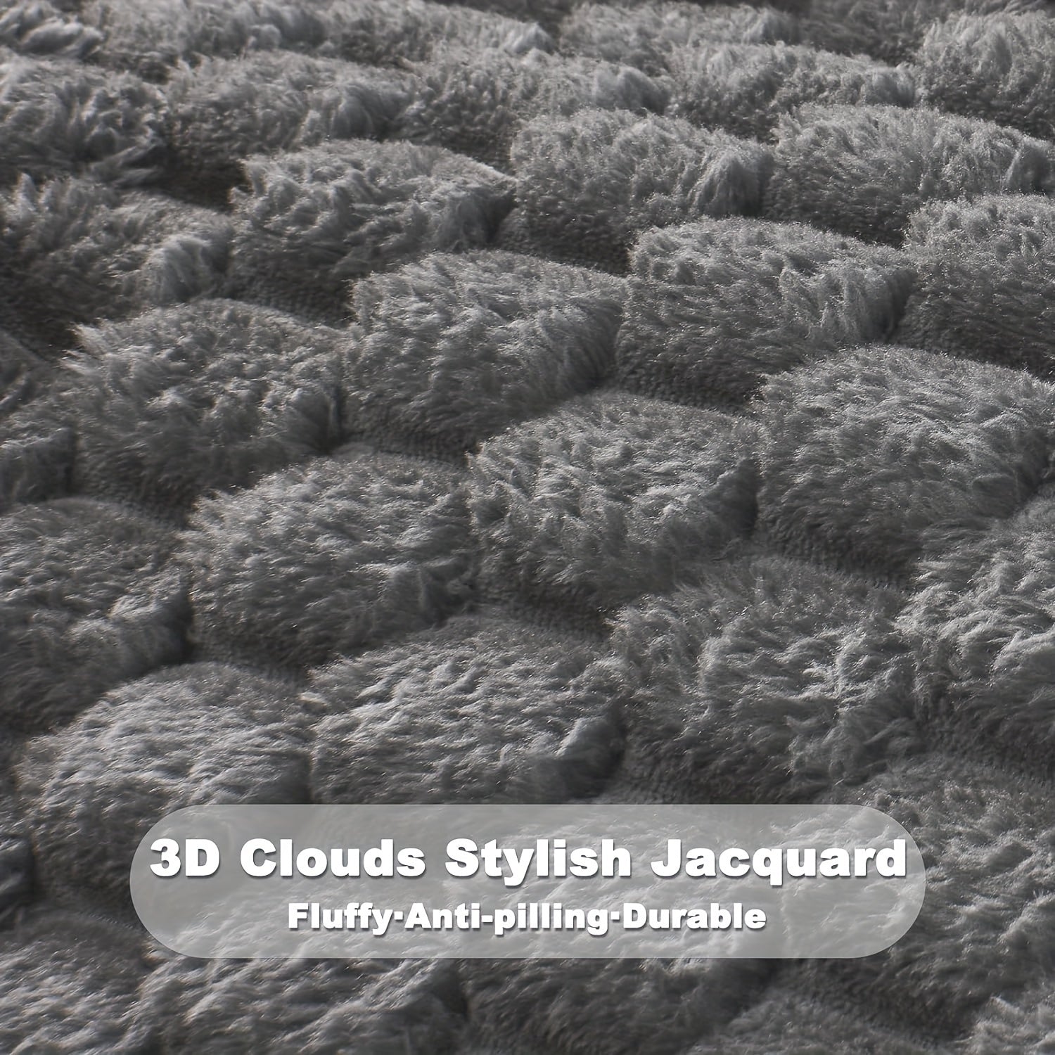 CloudWeave – Plush Bubble Fleece Blanket