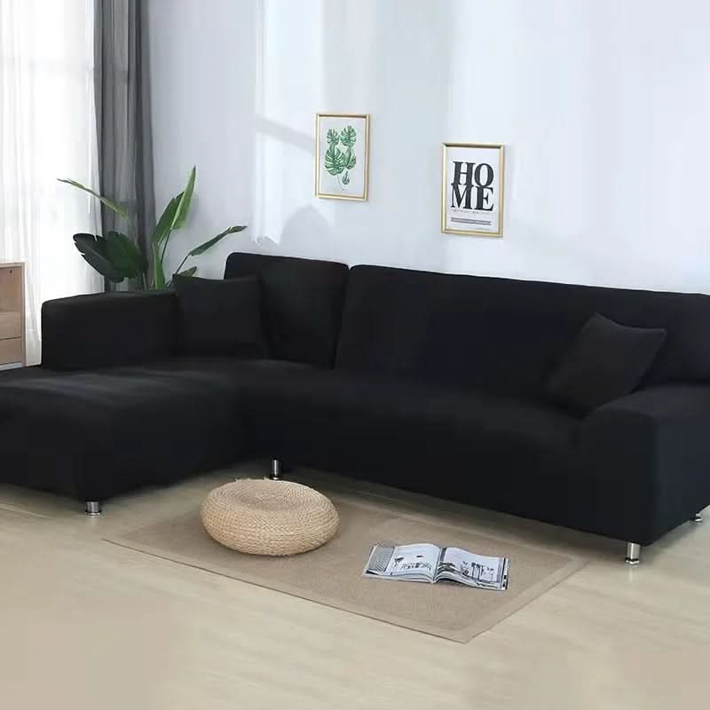 VeluxeStretch – Soft Velvet Sofa