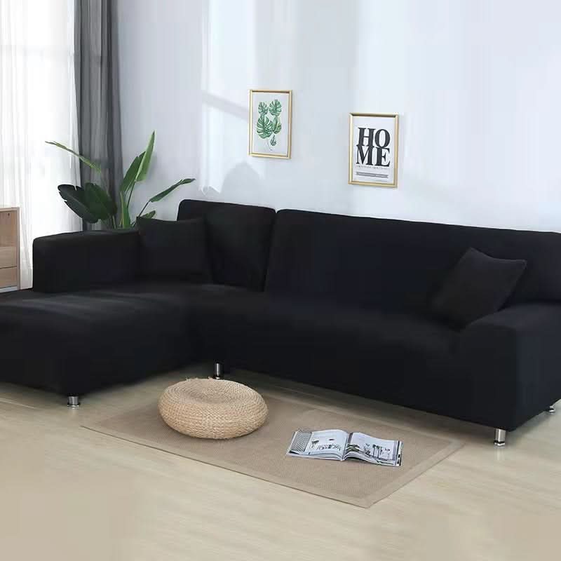 VeluxeStretch – Soft Velvet Sofa