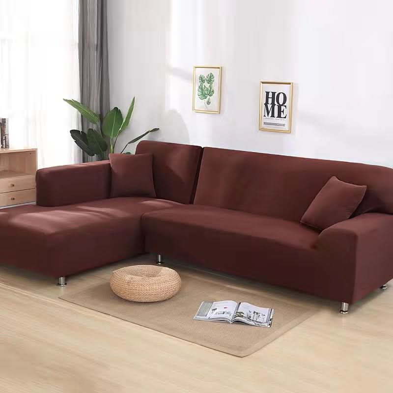 VeluxeStretch – Soft Velvet Sofa