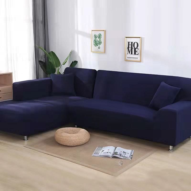 VeluxeStretch – Soft Velvet Sofa
