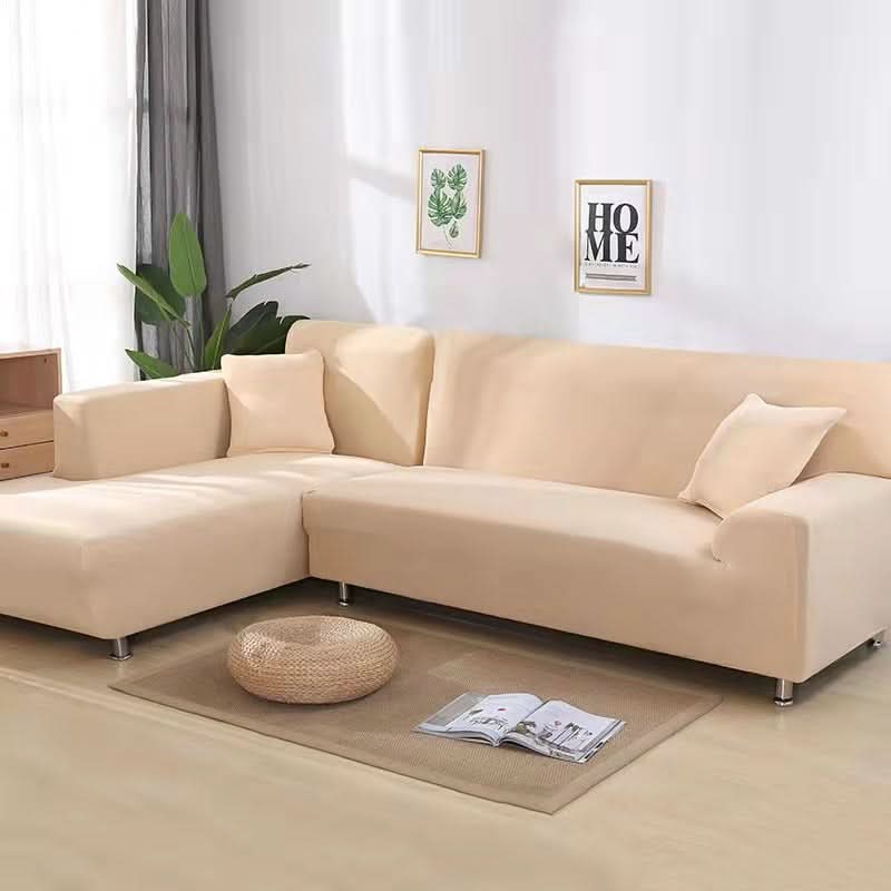 VeluxeStretch – Soft Velvet Sofa