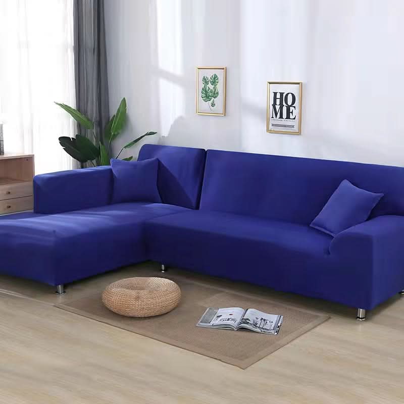 VeluxeStretch – Soft Velvet Sofa