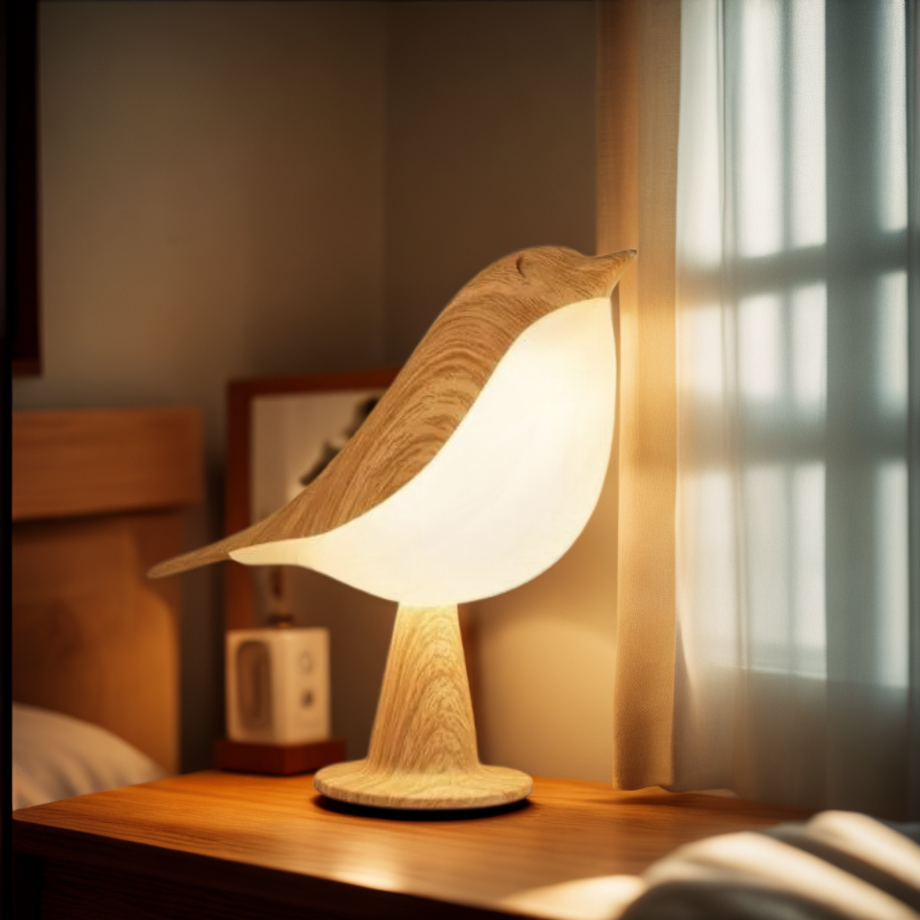 Serenwing – Sculptural Touch Night Lamp with Aromatherapy