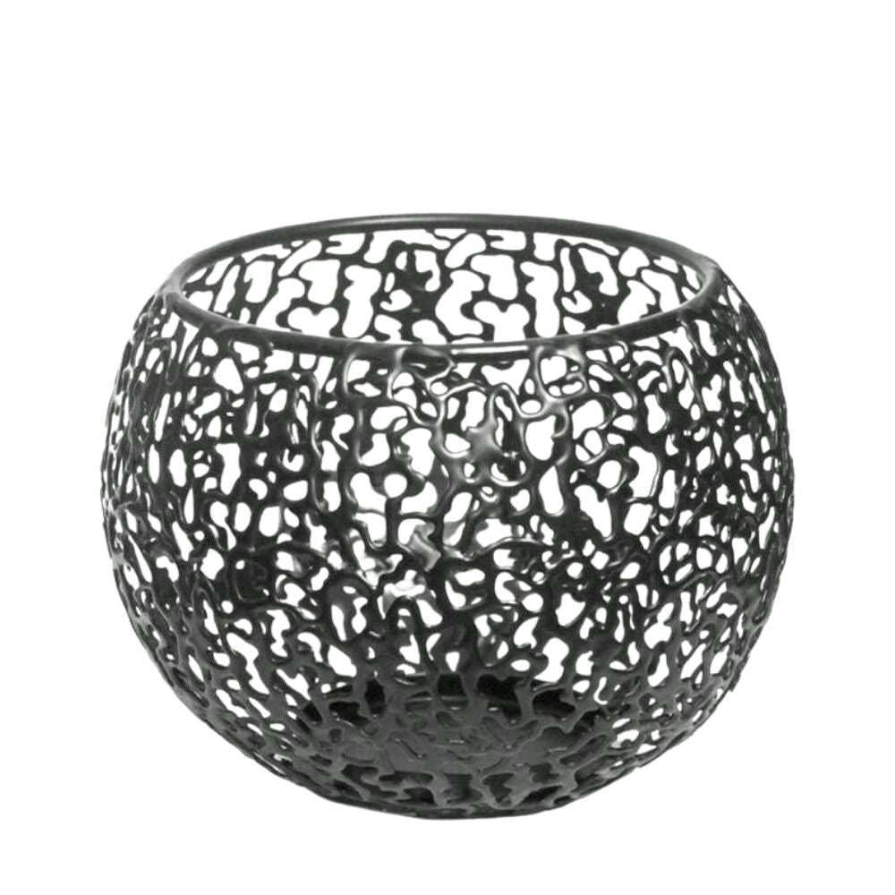 GlowSphere – Metallic Candle Holder Modern Geometric Decor