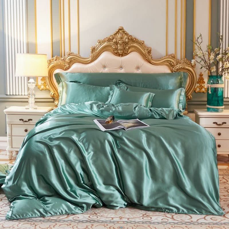 SilkDreamLuxe – Premium Silk/Satin Bedding Set