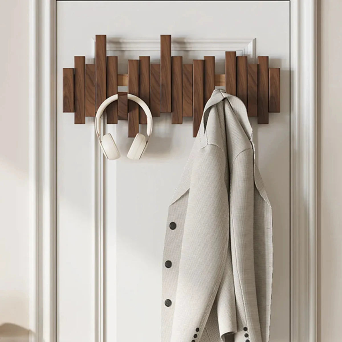 WoodMaster – Piano-Inspired Wall Coat Rack
