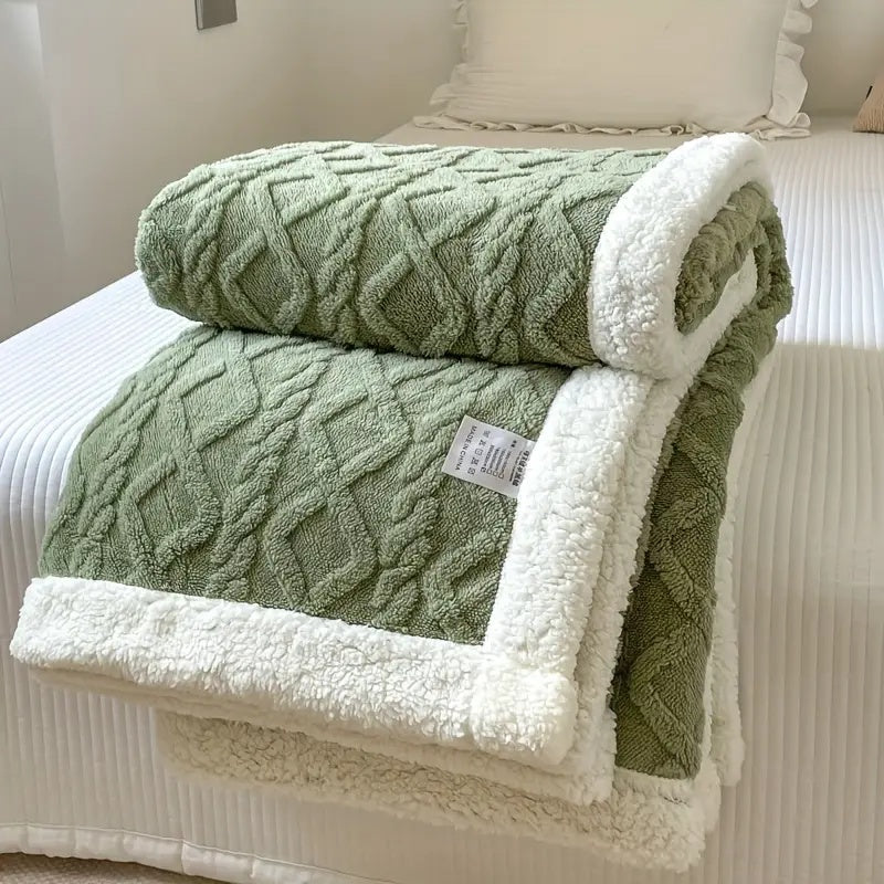 CozyLuxe – Premium Sherpa Snuggle Blanket