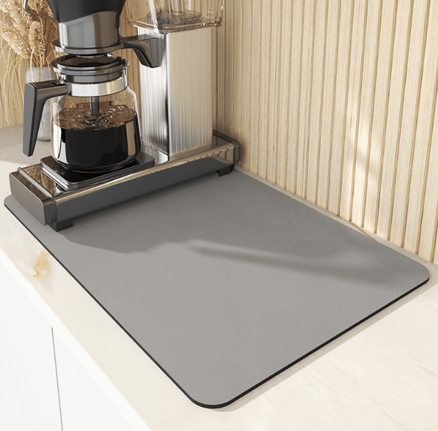 AquaMat – Quick-Dry Absorbent Kitchen Mat – Hygienic, Space-Saving Stylish