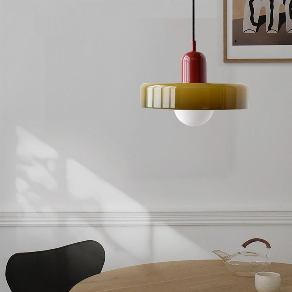 Chromessa – Bauhaus Pendant Light in Coloured Glass