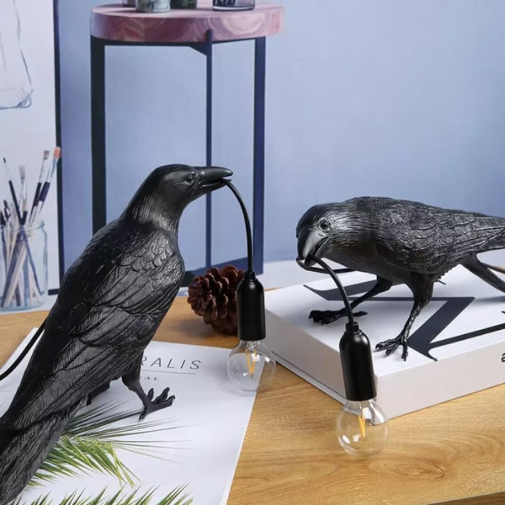 RavenLight – Gothic Crow Design Decorative Table Lamp