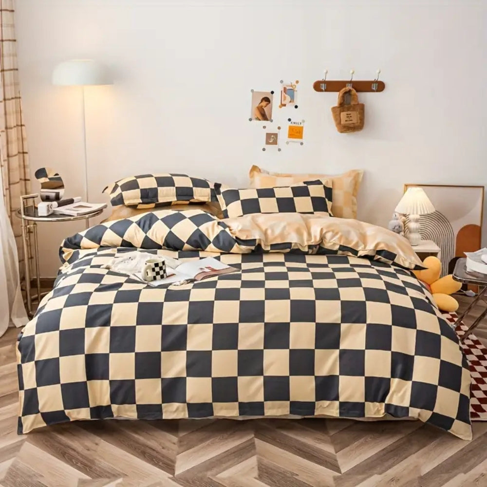 ChicCheck – Checkered Bedding 3-Piece Set