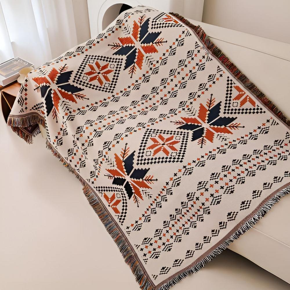 DesertLoom Blanket - Picnic Mat - Boho Style - Moroccan Pattern Comfort