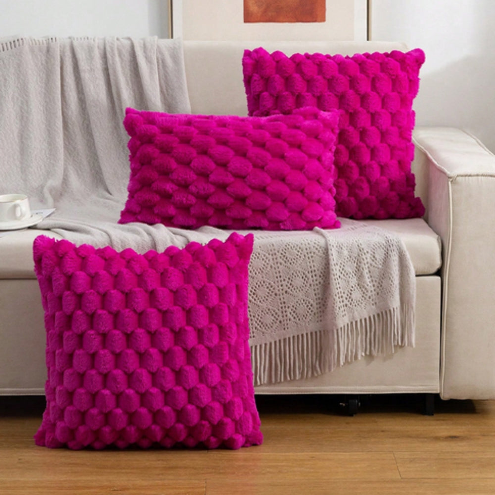 PuffWeave – Plush 3D Cushion Cover