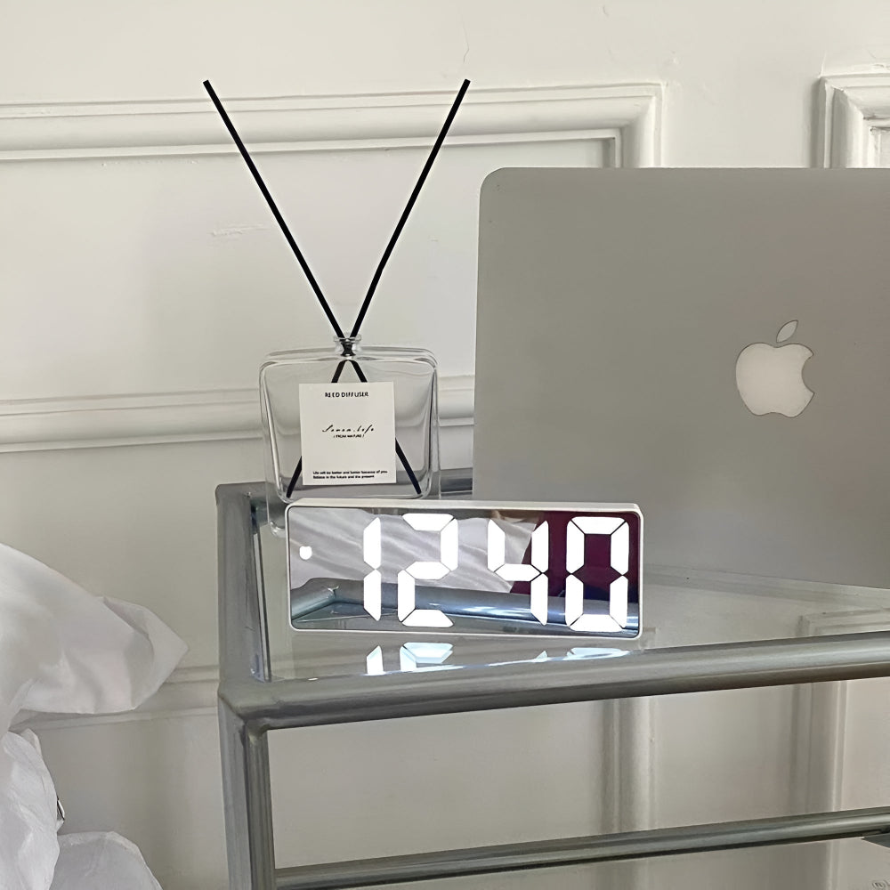 MirrorTime – Digital LED Alarm Clock