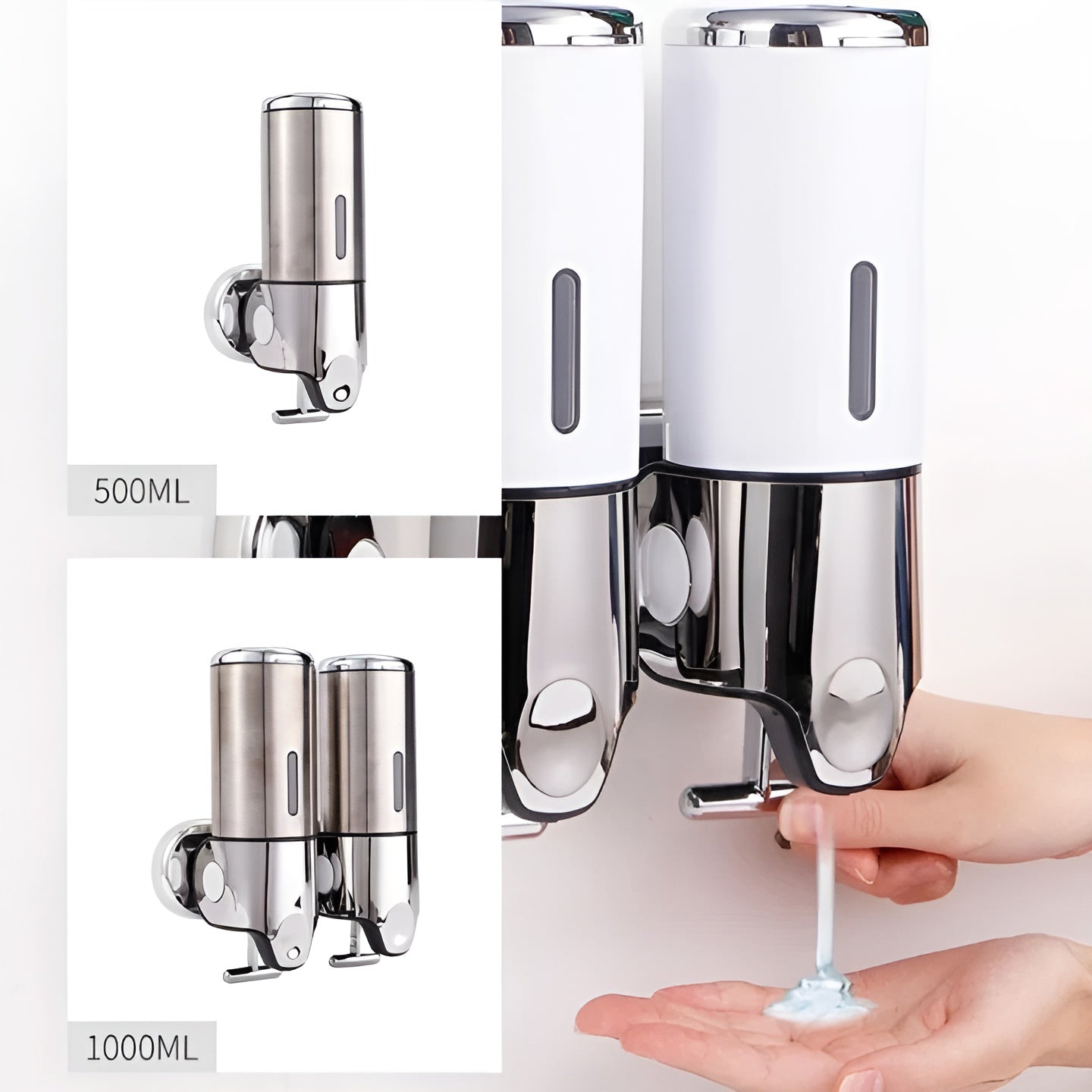 Marbello – Wall-Mounted Soap Dispenser in Marble Look