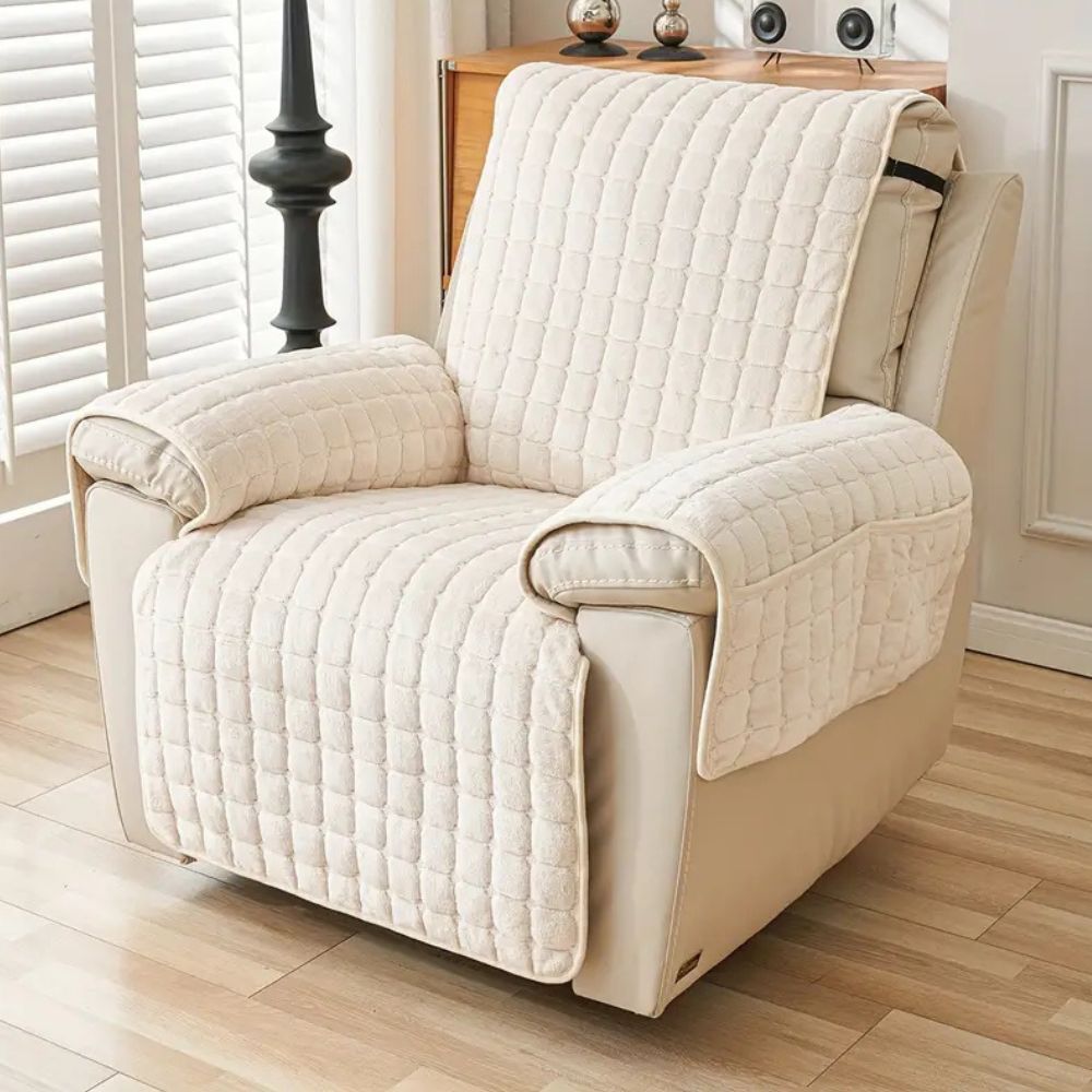 GridNest Cover - Recliner Cover - Quilted Style - Pocket Storage Comfort