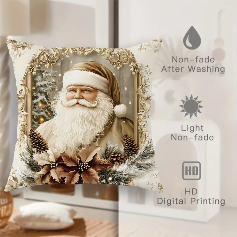 GildedNoel – Velvet Christmas Cushion Cover