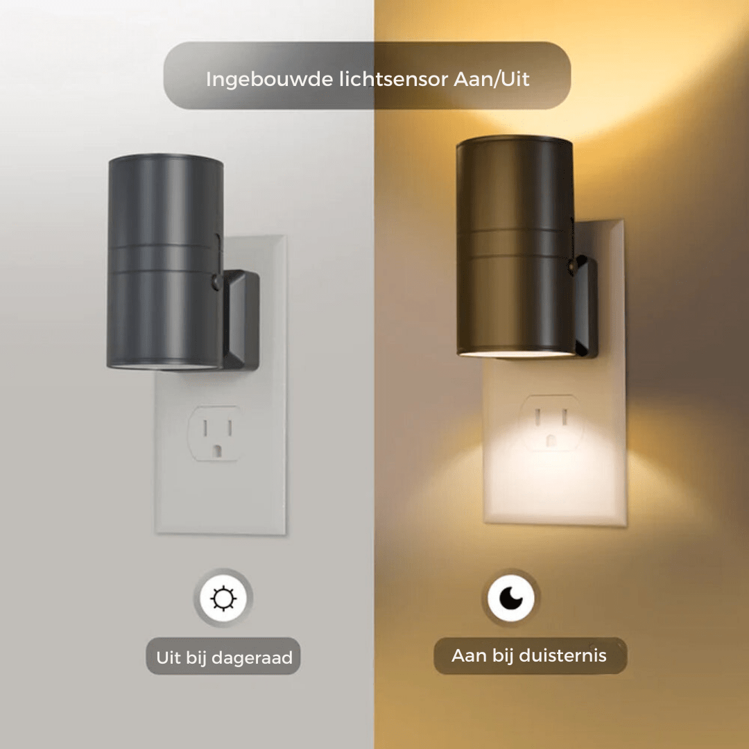 Lumora – Plug-In LED Wall Lamp with Smart Auto Mode