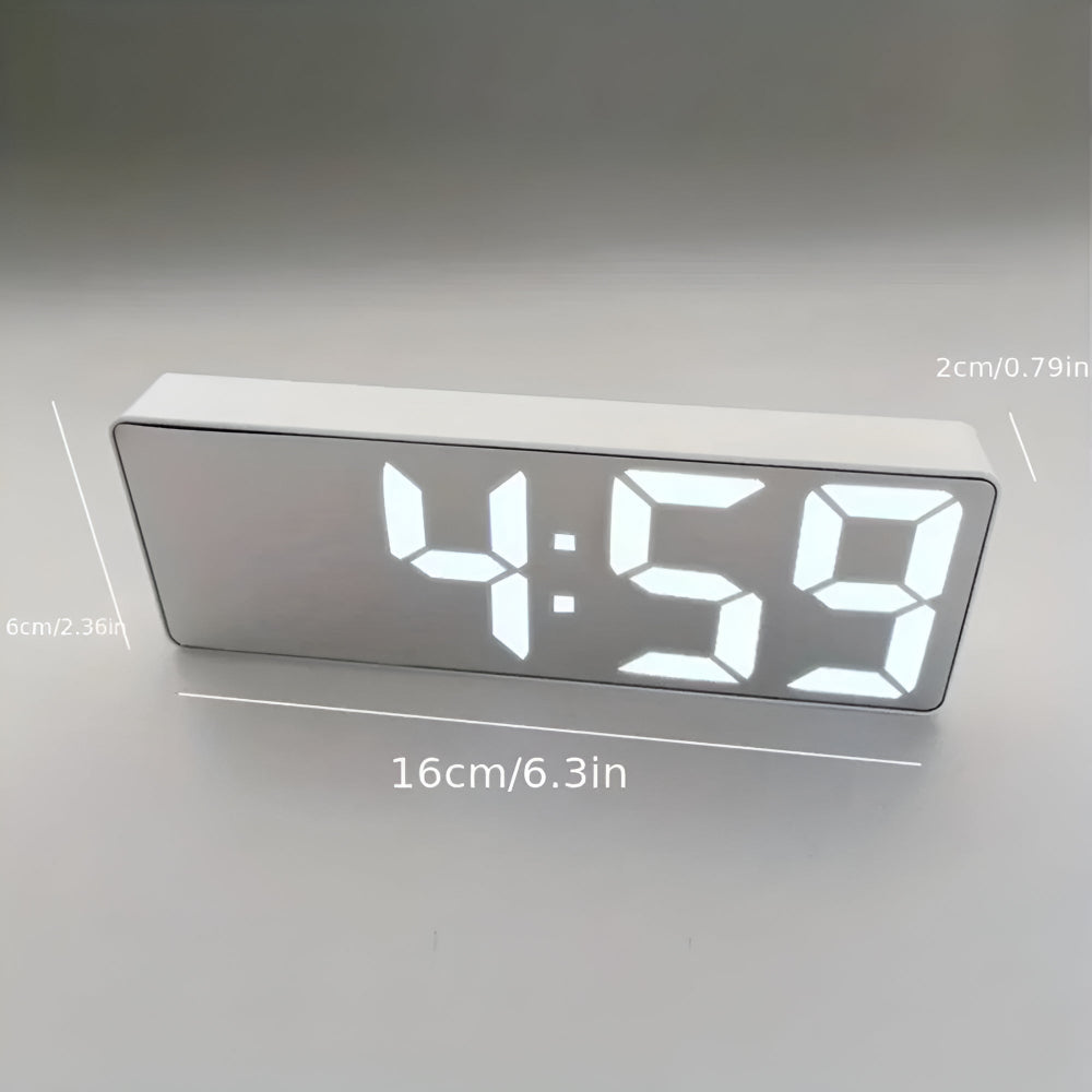 MirrorTime – Digital LED Alarm Clock