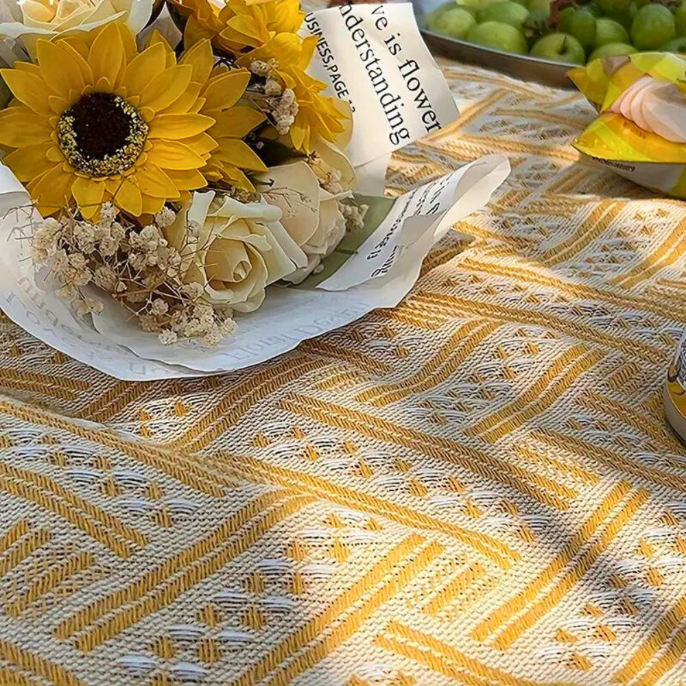 SunLoom Blanket - Picnic Mat - Geometric Style - All Season Comfort
