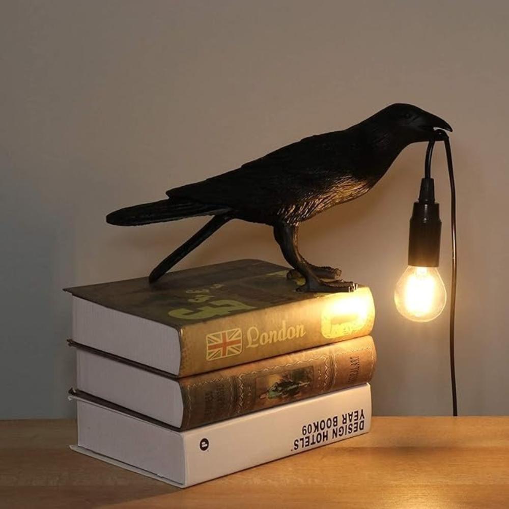 RavenLight – Gothic Crow Design Decorative Table Lamp