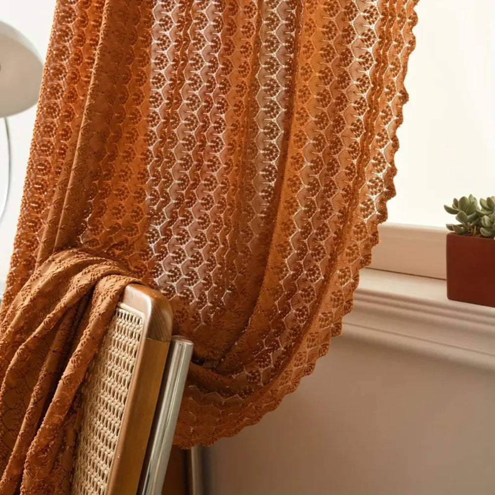 SunWeave – Bohemian Crochet Curtain