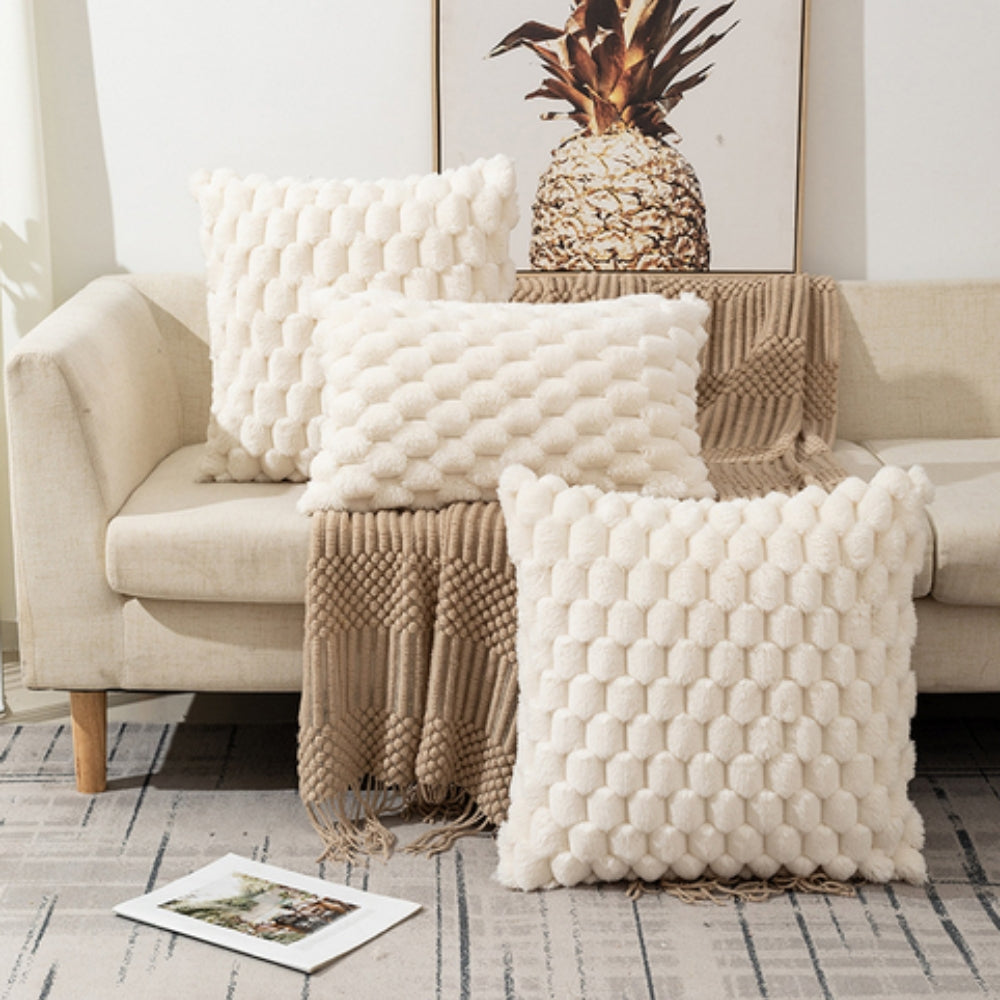 PuffWeave – Plush 3D Cushion Cover