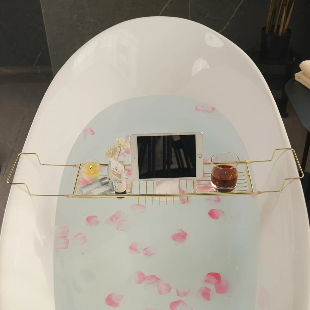 Aquatray – Adjustable Stainless Steel Bathtub Caddy